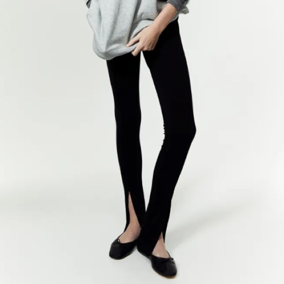 ASOS DESIGN Hourglass Jersey Split Front Suit Pant Size 4 - Picture 1 of 5